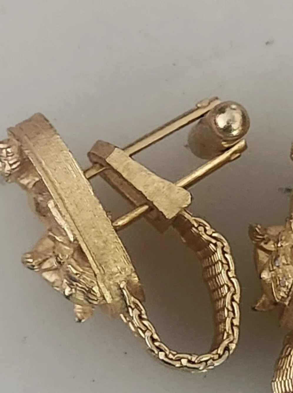 Vtg SWANK Gold Tone Zodiac Motif Cufflinks